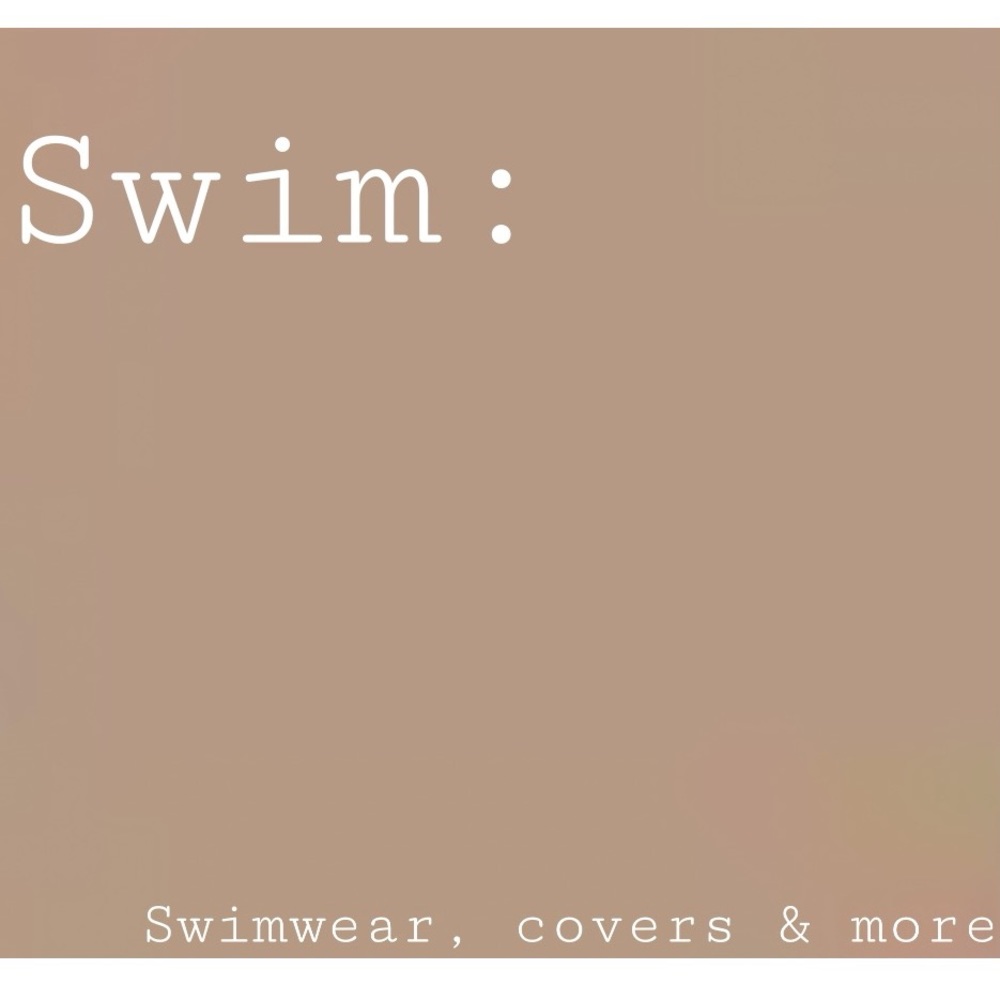 Swimwear is below